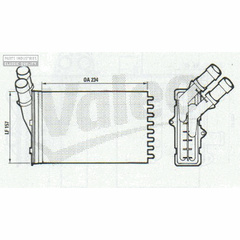 KACHELRADIATEUR 234X157 VALEO